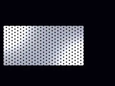 Perforated panel with 14 percent opening 25O95 3D model