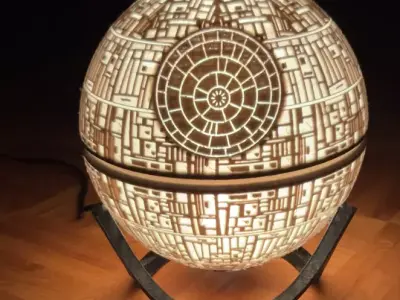 Star Wars Death Star 3D Printed Lamp or Money Box or Decoration 3D print model