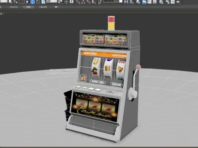 Slot machine 3D model