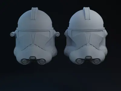 Phase 2 Clone Helmets Vent Cuts one-twelfth Scale 3D print model