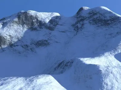Snowy Mountain 3D model