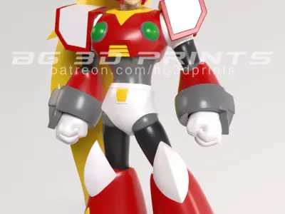 Zero from Megaman X 3D print model