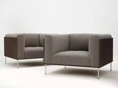 Rod Armchair 3D model