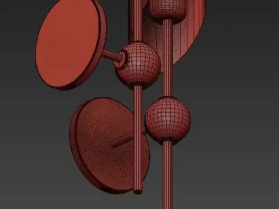 Wall lamp 3D model 43