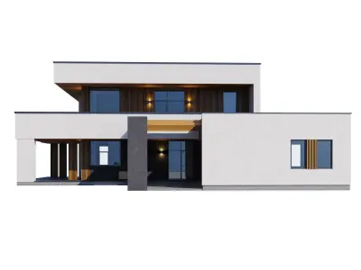 Modern house V89 3D model