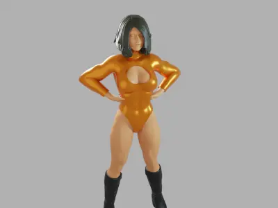 Hero Girl  3D print model