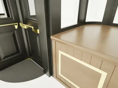 old english shop window 3D model