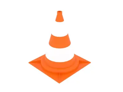 Traffic Cone 3D model Polygon mesh