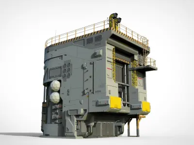 Sci-fi architecture 12 3D model