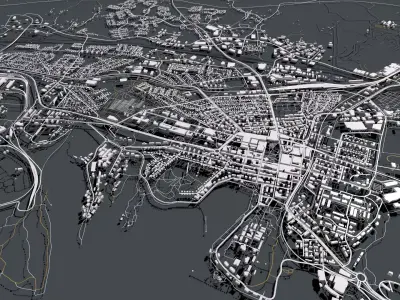 Cityscape Lappeenranta Swedish Villmanstrand  Finland 3D model