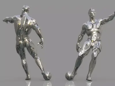 Soccer player 3D model