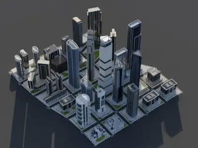 Modern City 3D model