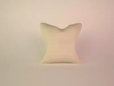 Pillow Low-poly 3D model 3