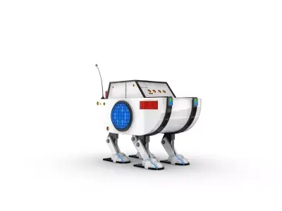 Funny Robot Character 3D model