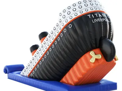Inflatable slide Titanic 3D model