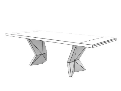 Kavante Viceroy Dining Table 3D model