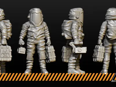 Hazmat team 3D print model