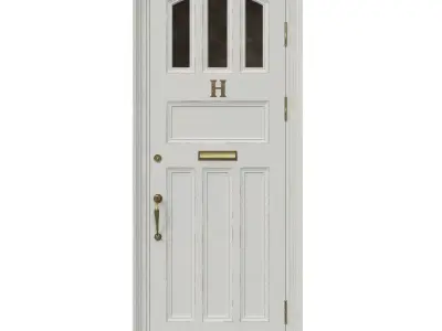 Entrance classic door 37 3D model