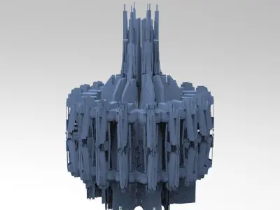 Sci-Fi dark Platforms 13 3D model