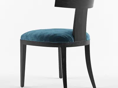 RH Klismos dining set 3D model