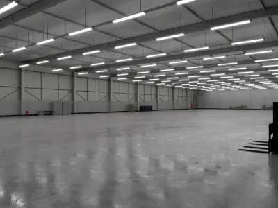 Industrial Warehouse Interior 3b Low-poly 3D model