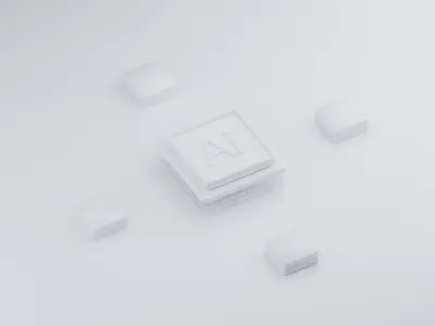 Artificial intelligence  server 3D model