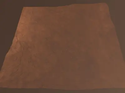 Mars surface - full scene 3D model