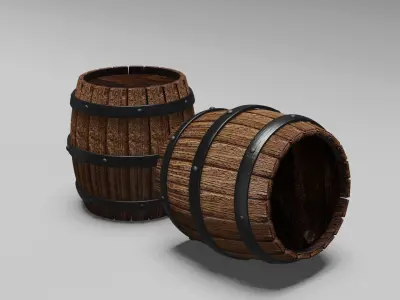 Fantasy Barrel 3D model