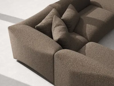 Origami Corner Sofa 3D model