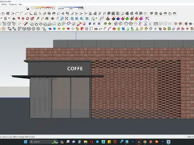 COFFEE SHOP BUILDING EXTERIOR 3D model
