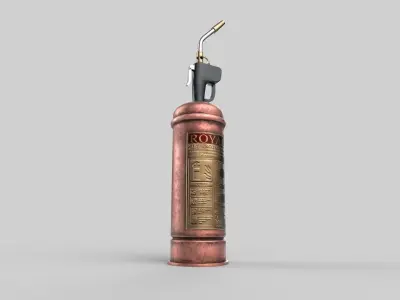 fire extinguisher Low-poly 3D model 48