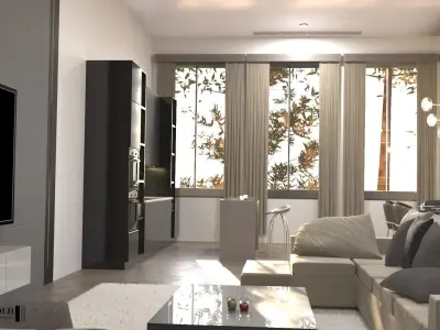 3D small modern villa  3D model
