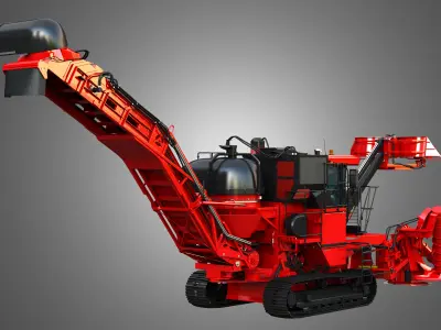 Austoft 8000 Sugercane Harvester 3D model