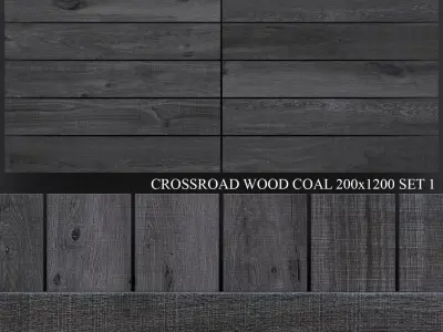 ABK Crossroad Wood Coal 200x1200 Set 1 3D model