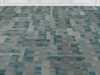 Wall to Wall Carpet Tile No 3 3D model
