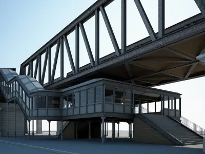 Elevated Railway 3D model