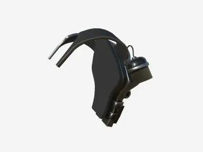 SciFi Backpack B02 Dark Steel - Fashion Character Design Low-poly 3D model