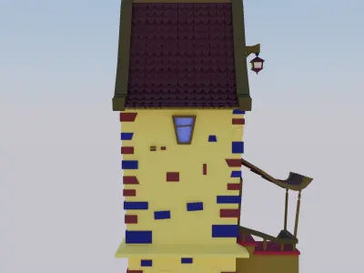 Stylized House 3D model