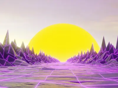 SUNSET WALK 3D model