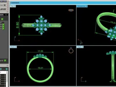 Women ring 3D print model