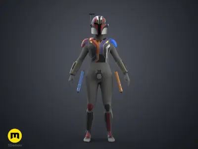 Sabine Wren Cosplay Set - Ahsoka 3D print model