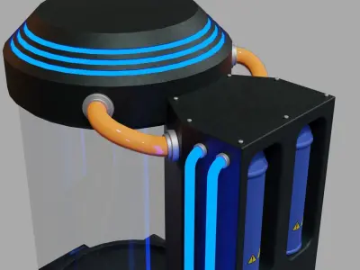 Sci Fi Chamber  Low-poly 3D model