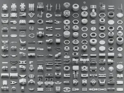 Hard Surface KitBash Volume 3 3D model