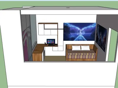Study Room Free 3D model get