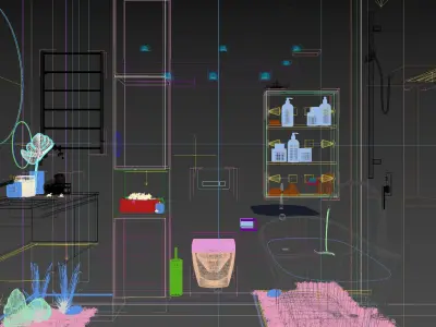 Bathroom III Modern DV Villa 3D model