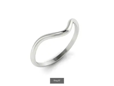 Collection 17 ring in sterling silver 3D Model Pack