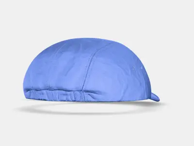 SUPREME LINEN FITTED CAMP CAP LIGHT BLUE 3D model