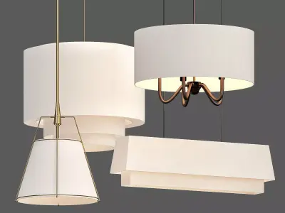 Tiered Drum Pendant Large 3D model