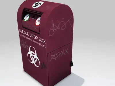 Needle Drop Box Low-poly 3D model