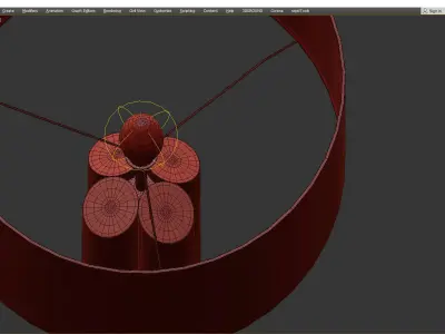 Brushed Brass Table Lamp Liang and Eimil Obelisk Low-poly 3D model